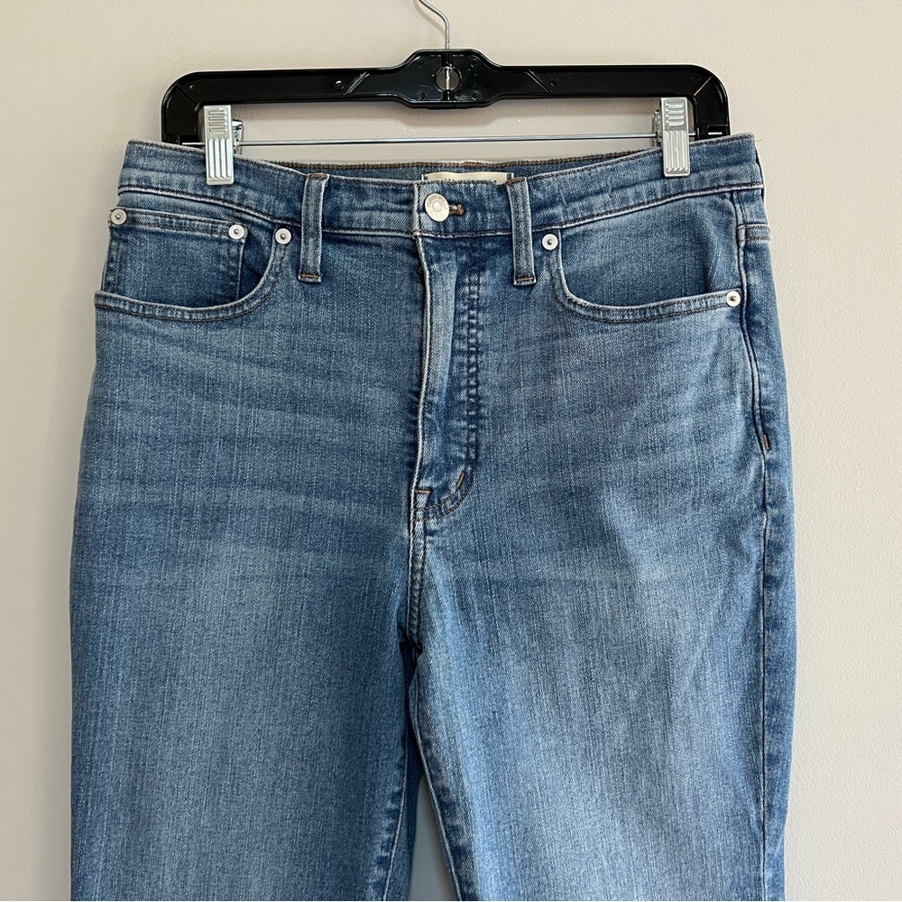 Madewell Skinny High Rise Stretch Flare Jeans Fairson Medium-Light Blue, size 29 - Picture 4 of 10